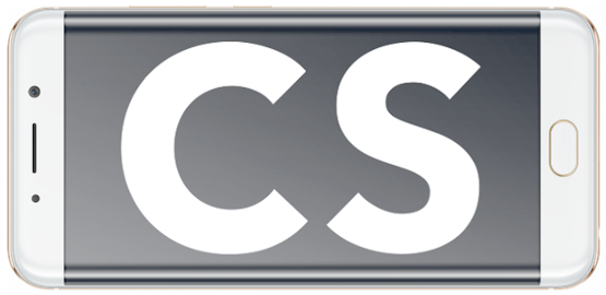 Imagem frente de celular com a logo do Aplicativo CamScanner