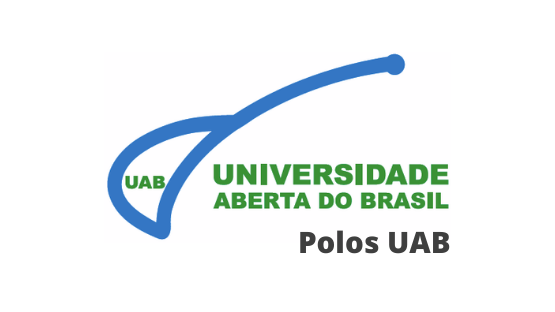 Imagem com a Logo da UAB e com descrição "Polos UAB"