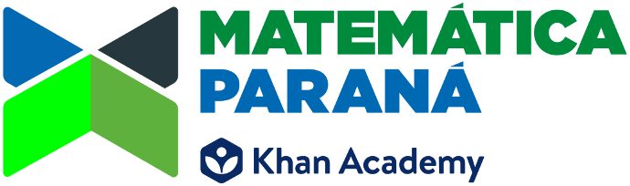 Logo da plataforma educacional "Matemática Paraná - Khan Academy".