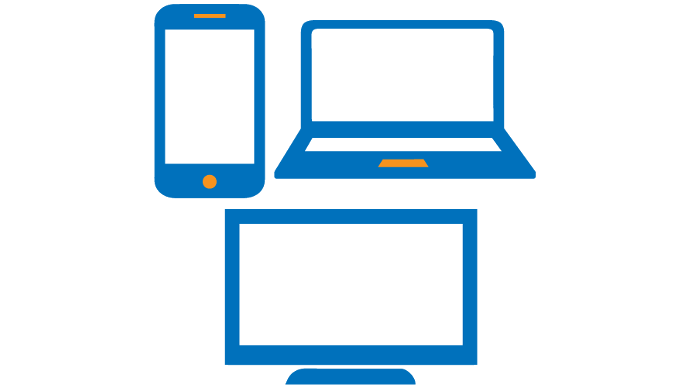 Imagem de dispositivos que são utilizados na Educação a Distância. 