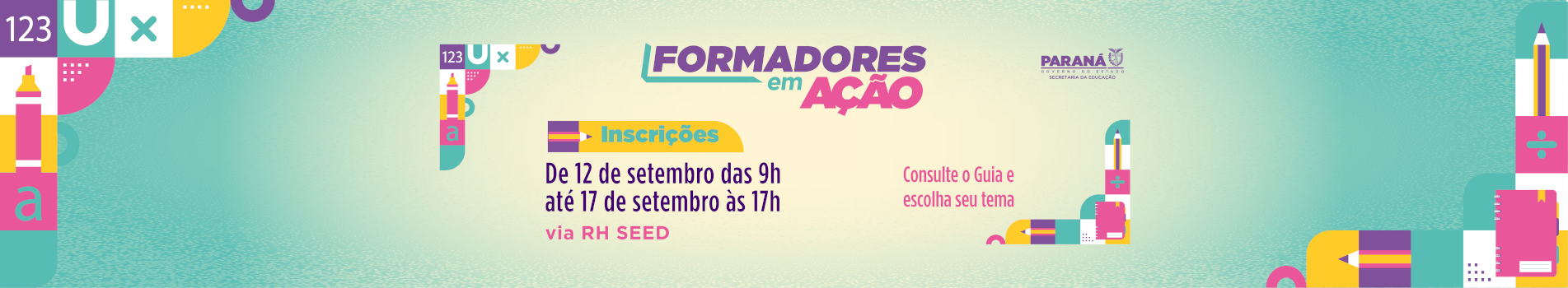 Banner Formadores em Ação - Jornada 3 - 2024