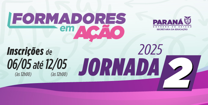 banner Formadores em Ação - Jornada 2 - 2025