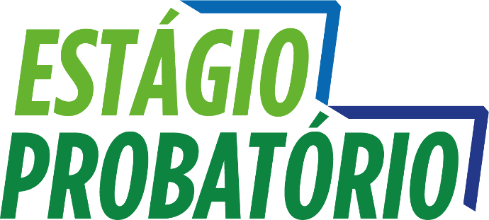 Logo do Estágio Probatório, escrito na cor verde.