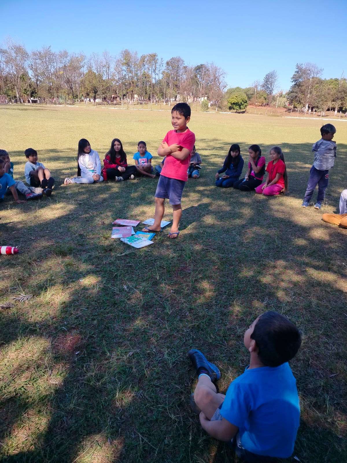 Fotos dos estudantes do Colégio Estadual Indígena Cacique Onofre Kanhgren