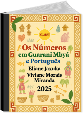 Banner Os números em Guarani Nbyá e Português