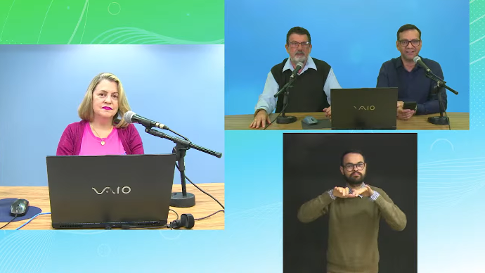 Imagem da transmissão do Youtube