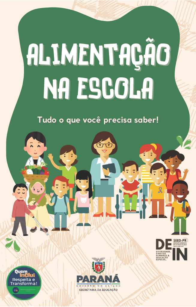 Capa da Cartilha Alimentação na Escola