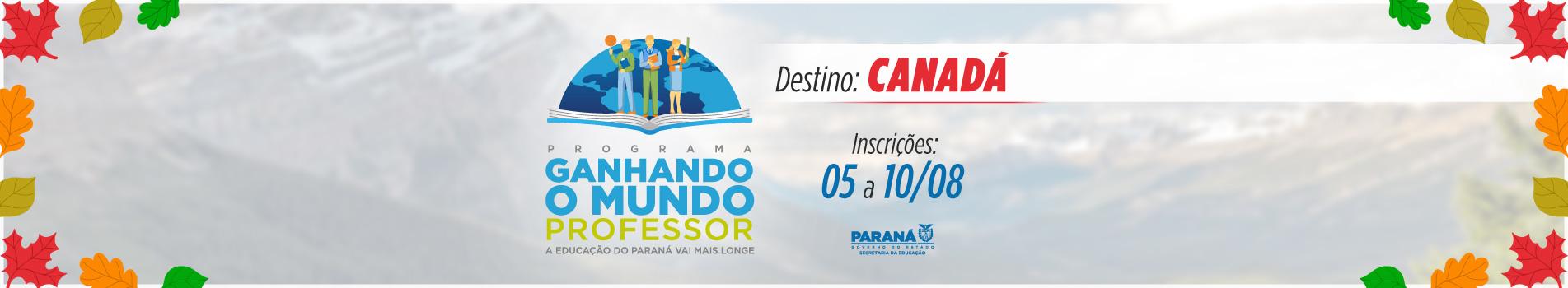 Banner Gannhando o Mundo Professor