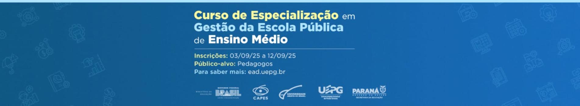 Banner Curso de Especialização - GEPEM