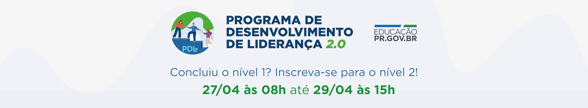 Banner PDL 2.0 - Inscrições
