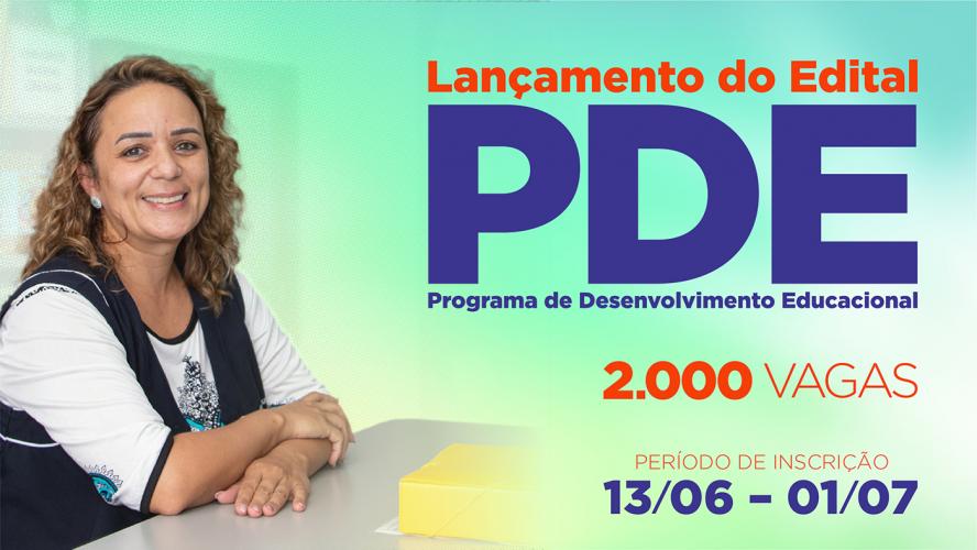 Imagem do Lançamento do Edital do PDE