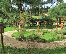 Casa das abelhas do meliponário do CEEPA São Mateus