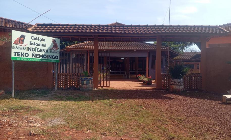 Foto do Colégio Estadual Indígena Teko Nemoingo