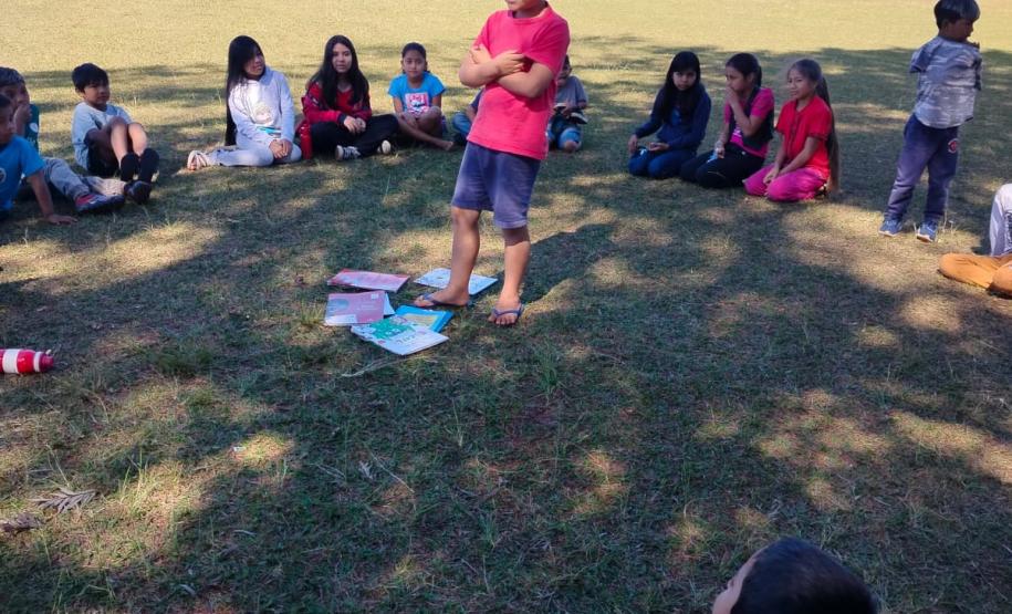 Fotos dos estudantes do Colégio Estadual Indígena Cacique Onofre Kanhgren