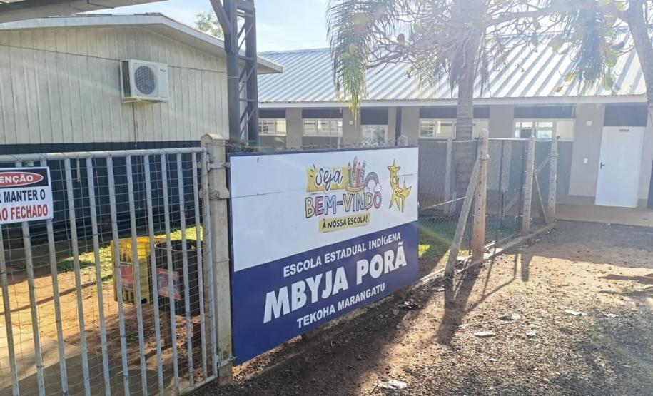 Foto da Escola Estadual Indígena Mbyja Porã
